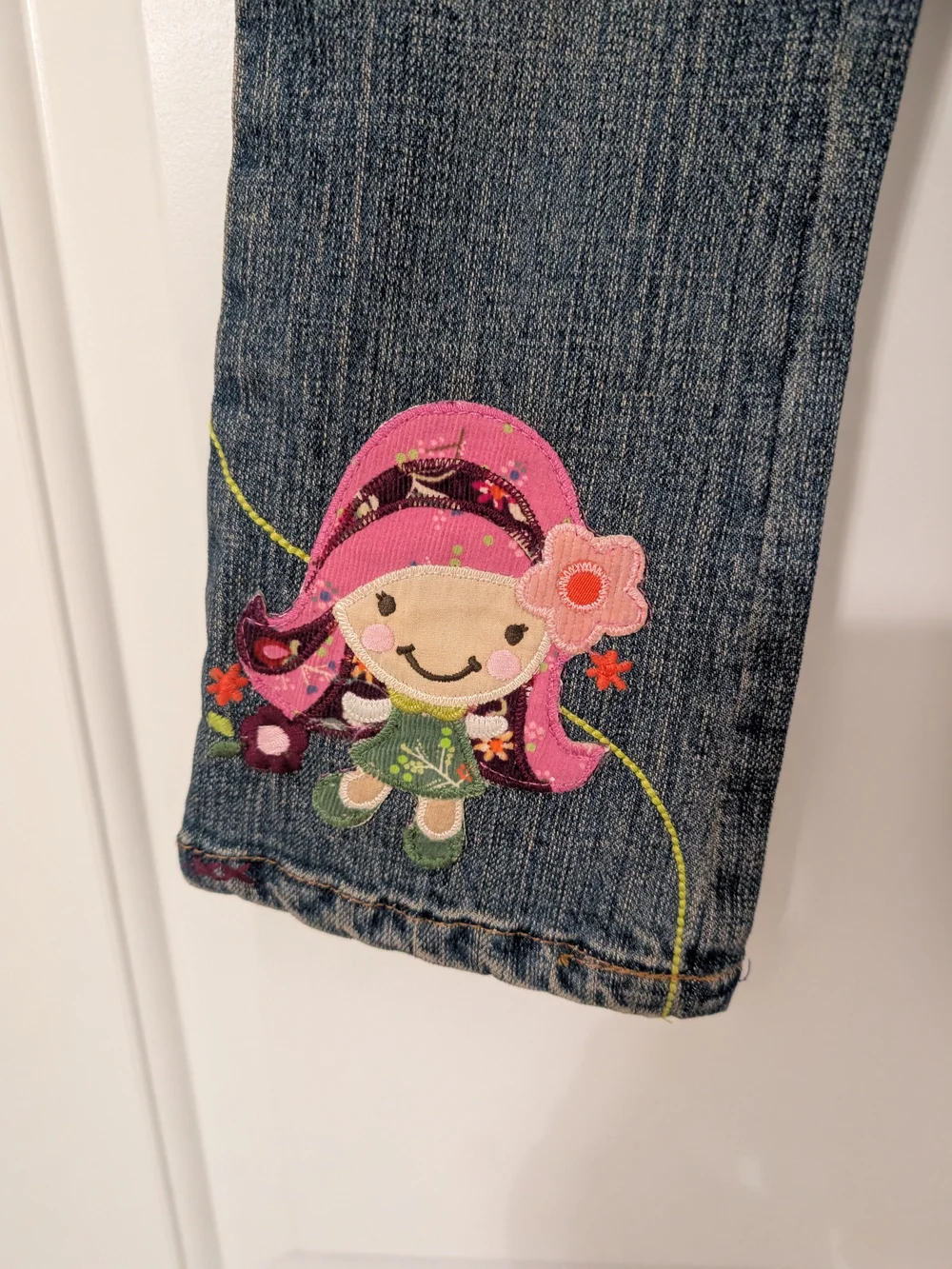 Y2K Children's Place 4T Girl Doll Cardigan Jeans Skort 3 Piece Outfit
